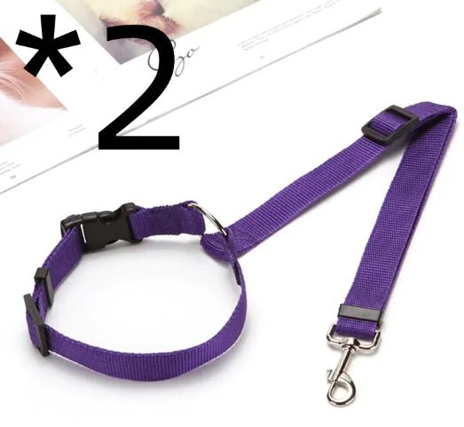 Pakko &amp; Fufu - חגורת בטיחות לרכב מתכווננת עבור חיות מחמד