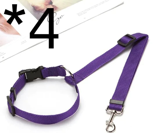 Pakko &amp; Fufu - חגורת בטיחות לרכב מתכווננת עבור חיות מחמד