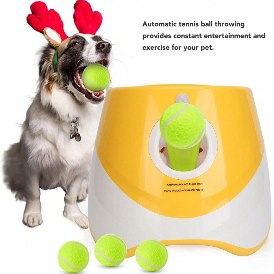 פאקו ופופו – משגר כדורים חכם לכלבים – מכונת אחזור אוטומטית