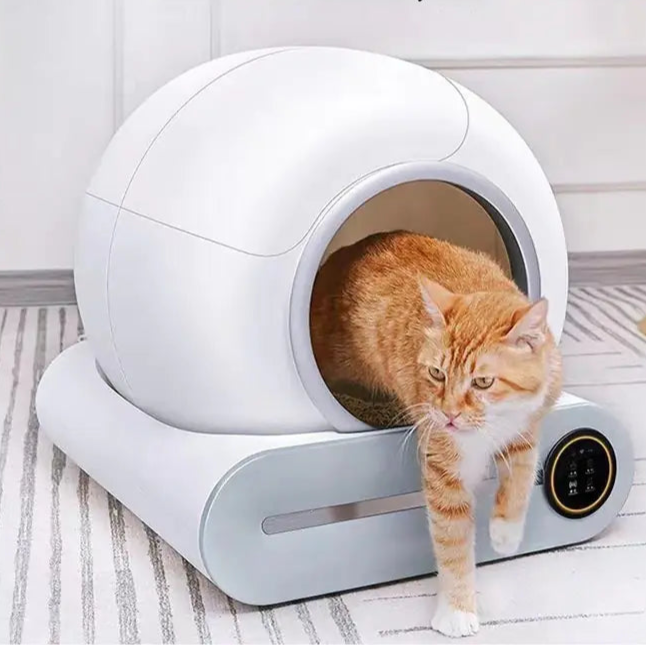 פאקו ופופו – ארגז חול לחתולים פרימיום לניקוי עצמי (טכנולוגיית חיישנים חכמים)