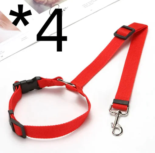 Pakko &amp; Fufu - חגורת בטיחות לרכב מתכווננת עבור חיות מחמד